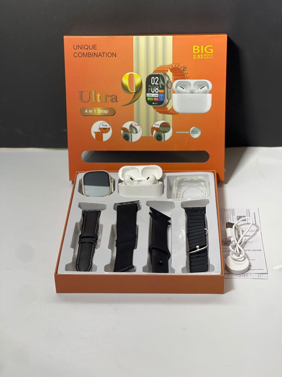 Ultra 9 Smart Watch with Airpods